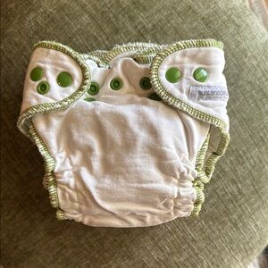 Green and White Kids Cloth Diaper